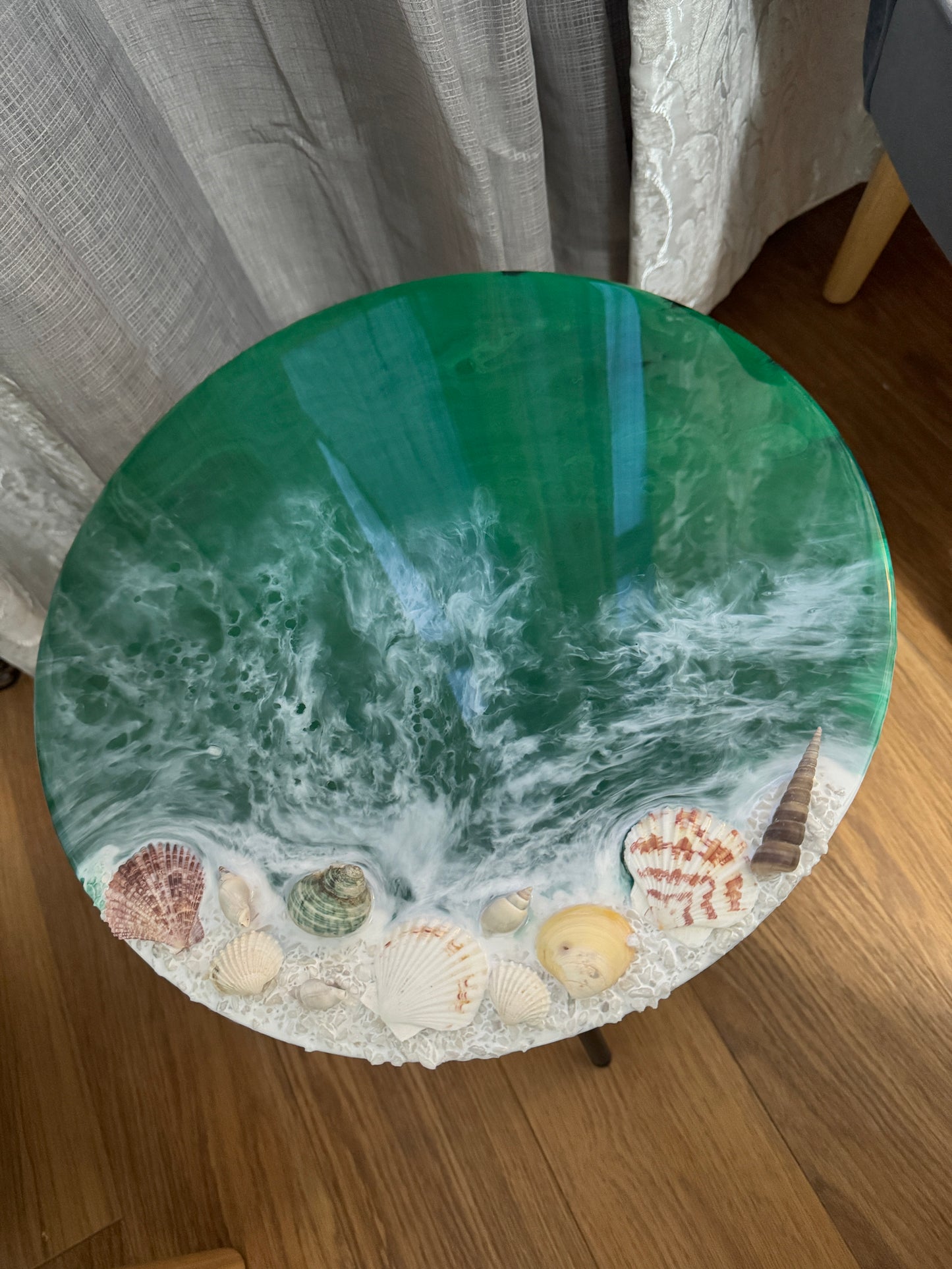 Resin coffee table