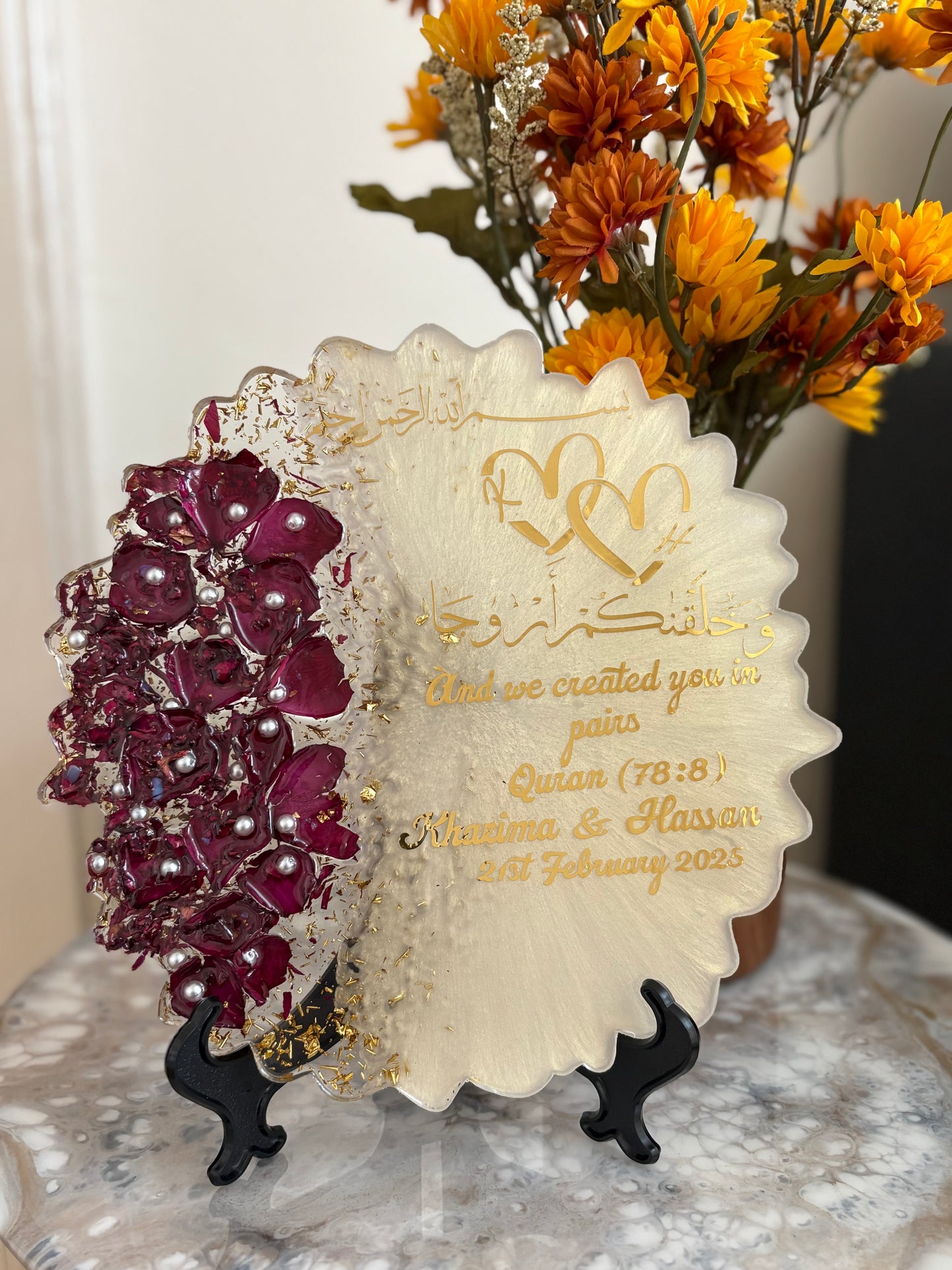 umrah/hajj/wedding/engagement/Graduation Plaque