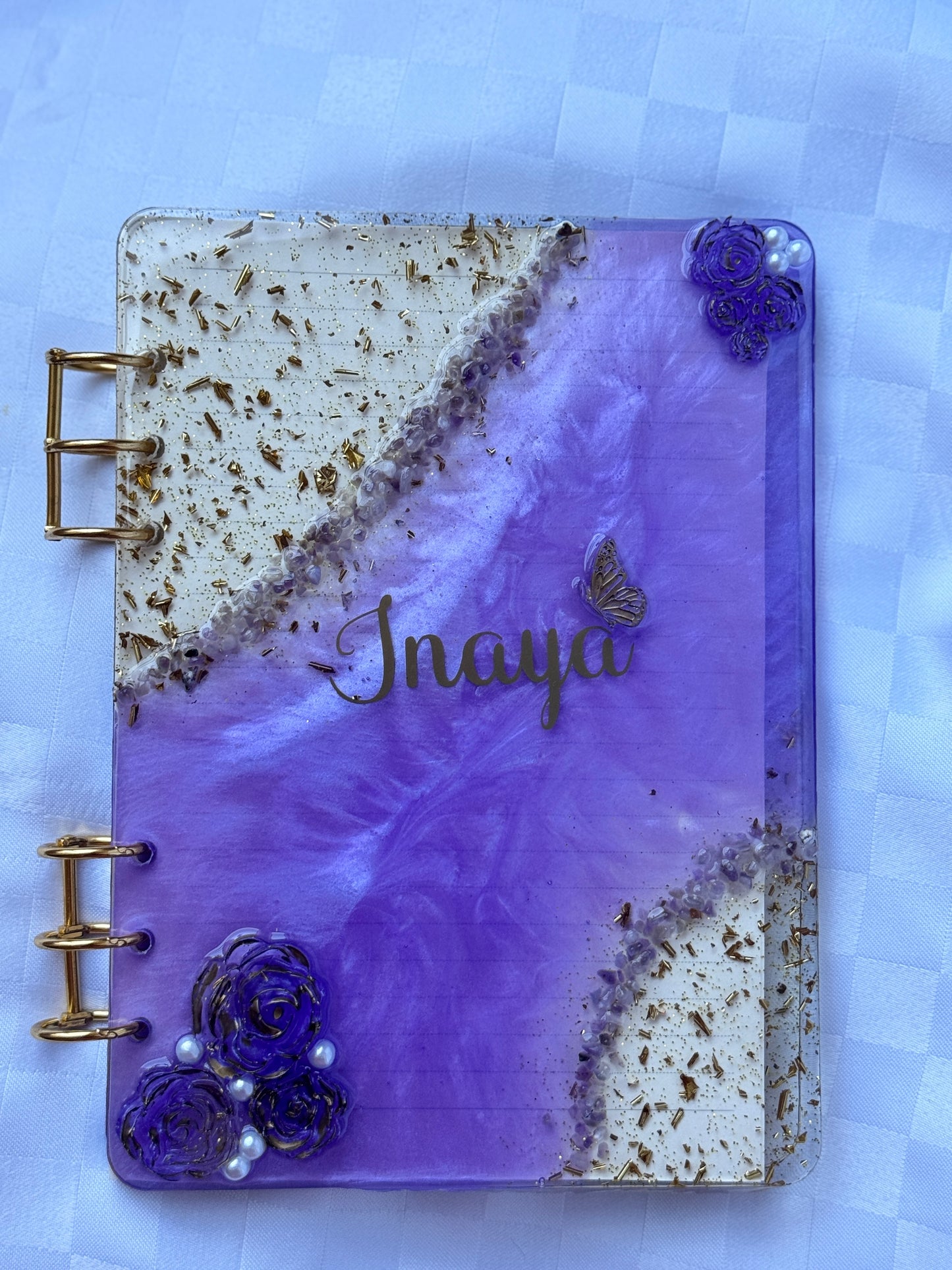 RESIN NOTEBOOK COVER & set