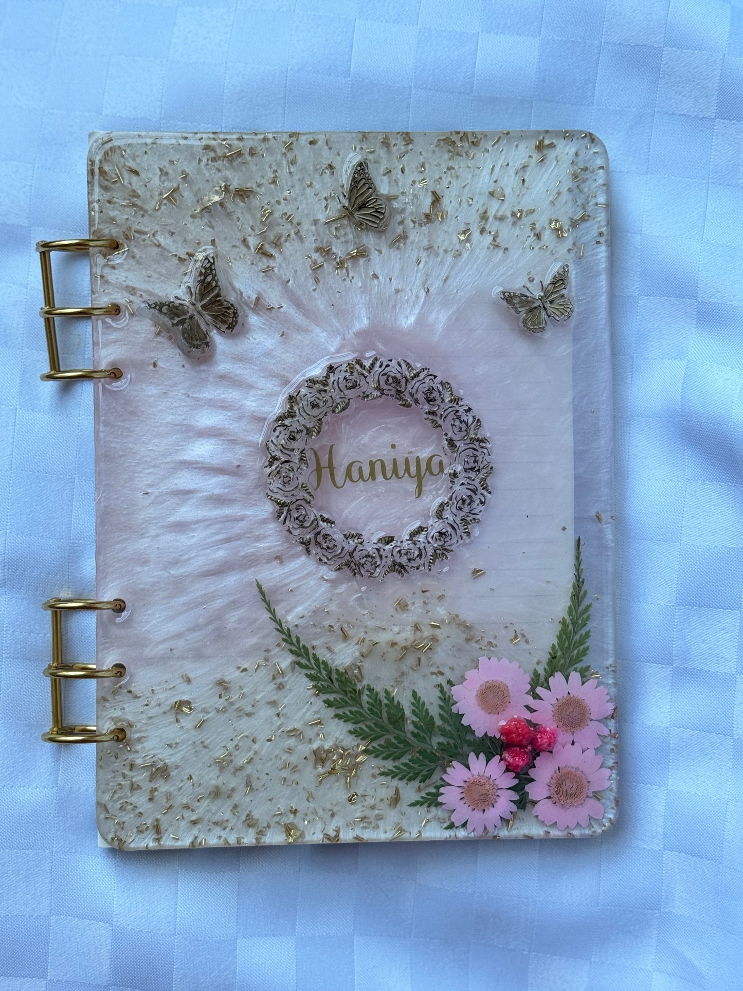 RESIN NOTEBOOK COVER & set