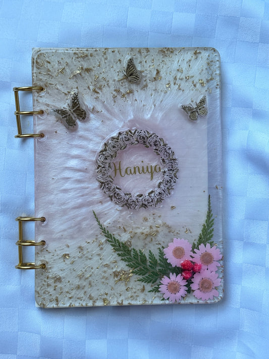 RESIN NOTEBOOK COVER & set