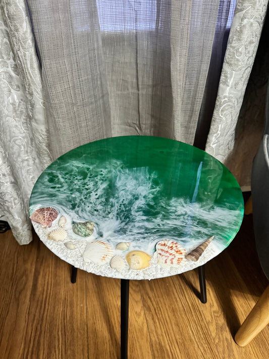 Resin coffee table